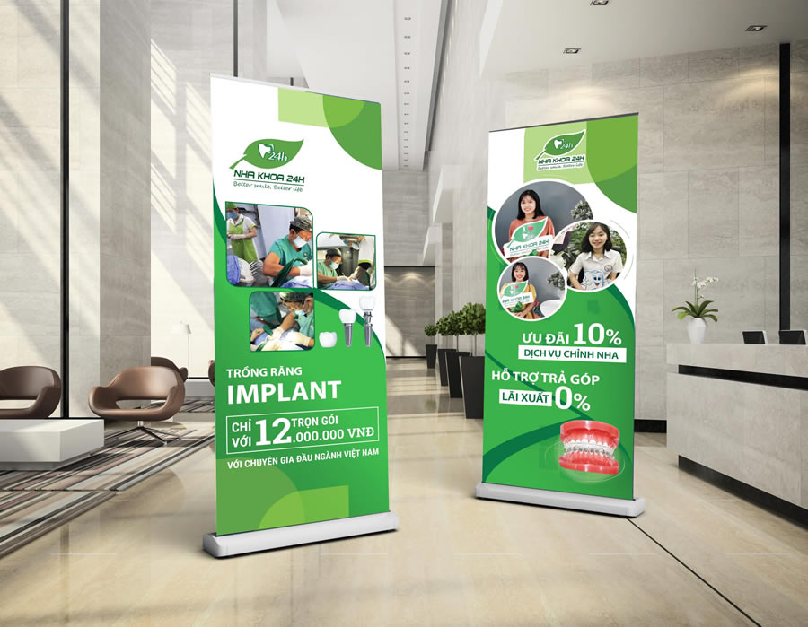 Cung cấp chân đế Standee quảng cáo Hà Tĩnh